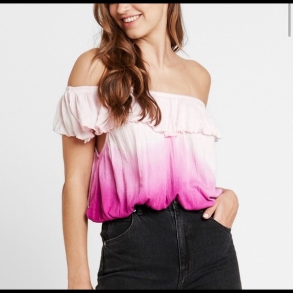 Free People Tops - Free People | Off-the-shoulder ombré NEW sz Small